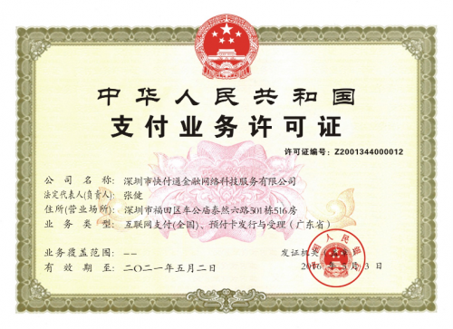 中国有多少家支付公司