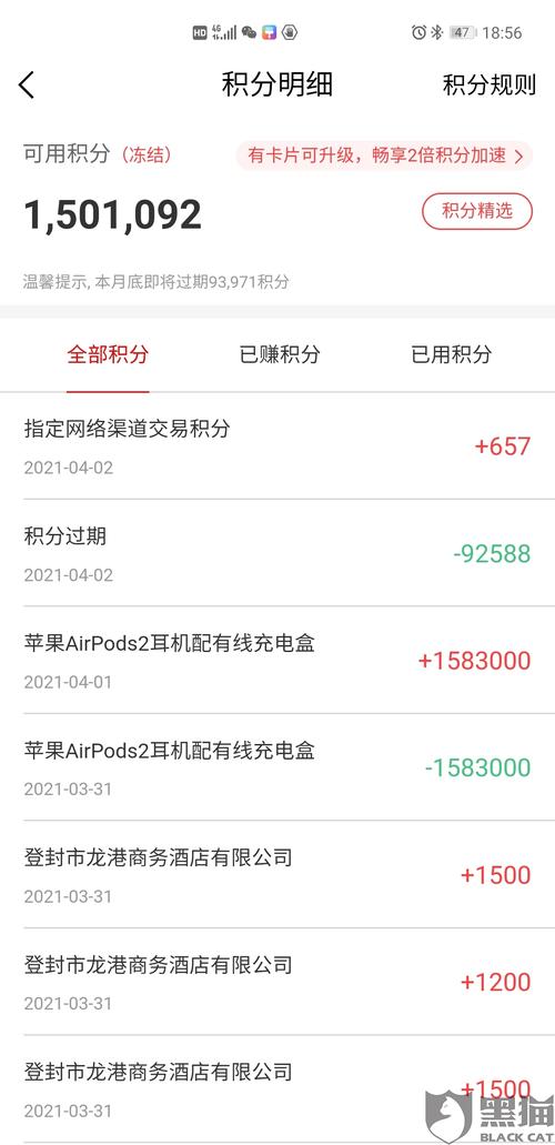中信银行信用卡积分里程兑换