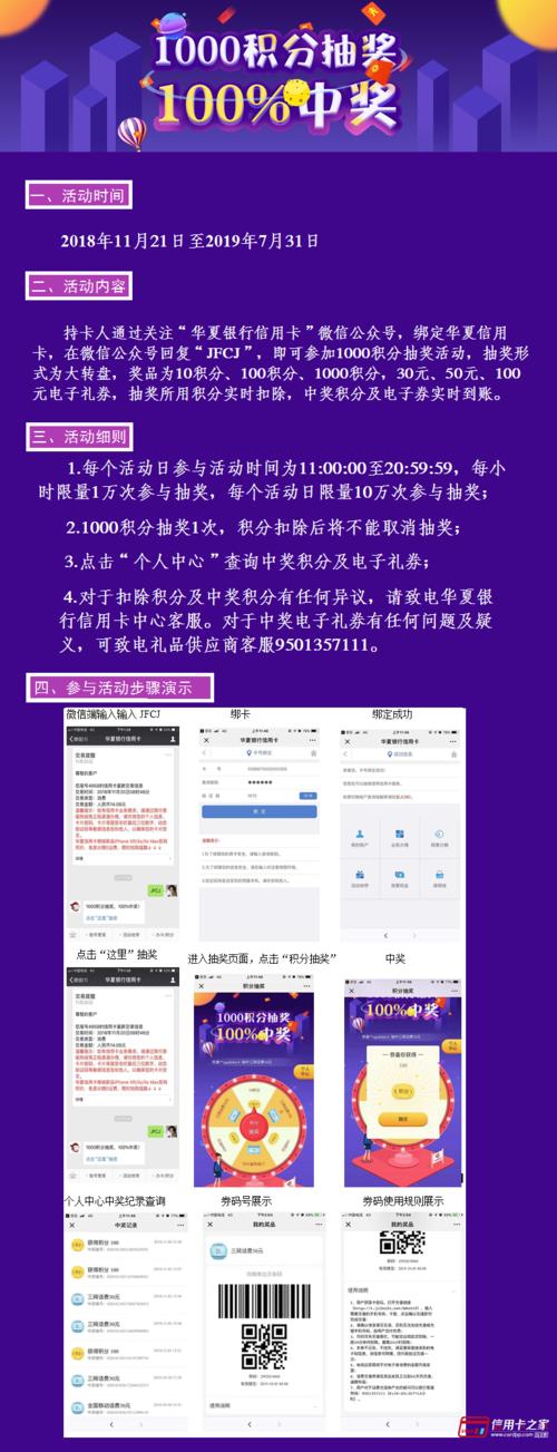 华夏银行信用卡积分兑换目录商城