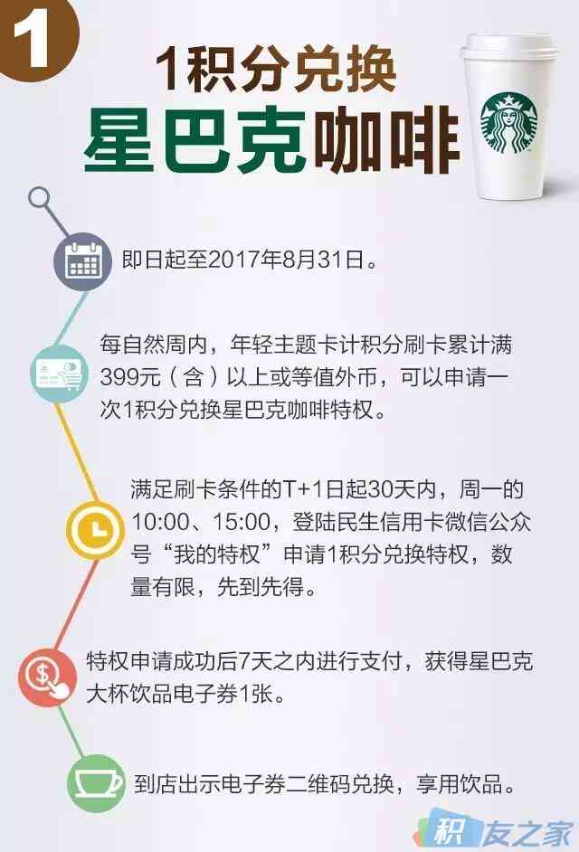 招商信用卡积分兑换星巴克哪款咖啡